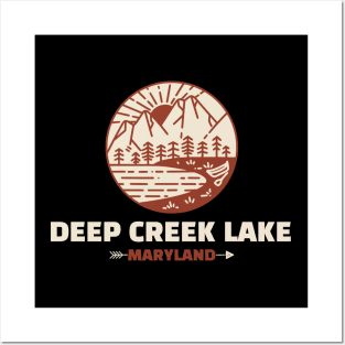 Retro Deep Creek Lake Posters and Art